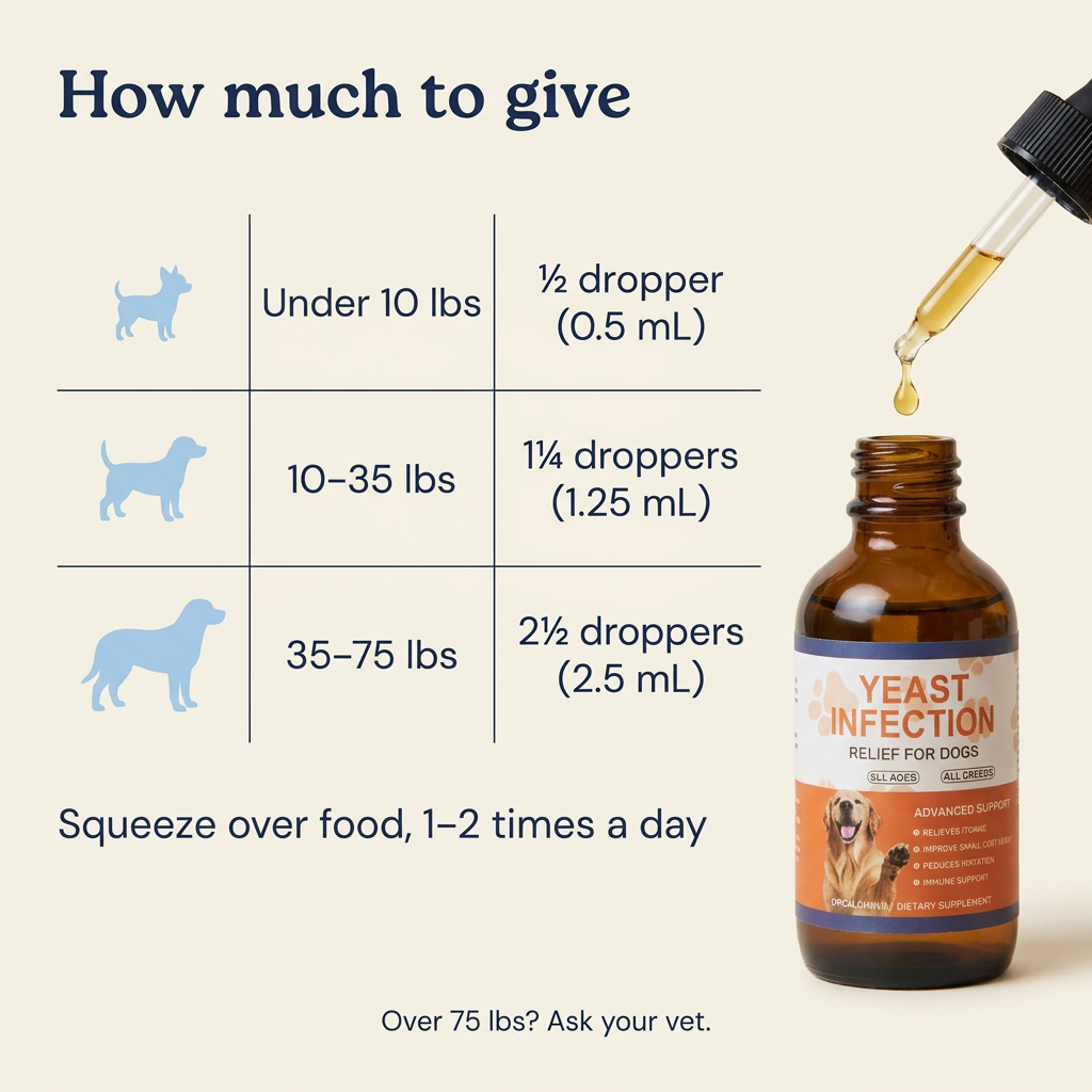 Bellamy Yeast Balance Drops for Dogs | Ear, Paw & Skin Support