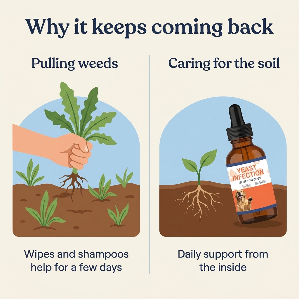 Bellamy Yeast Balance Drops for Dogs | Ear, Paw & Skin Support